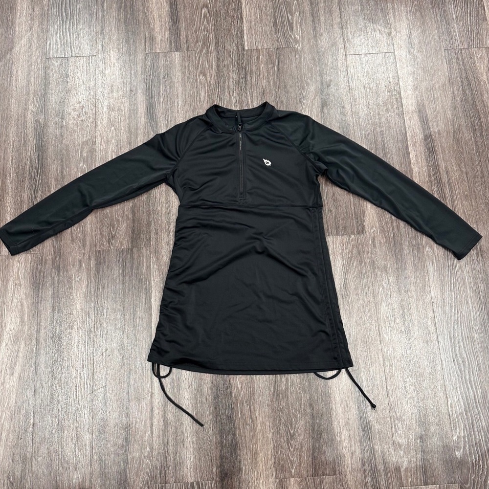 Baleaf Black Long Sleeve Rash Guard Swim Dress UPF‎ 50 Sun Protection Size L